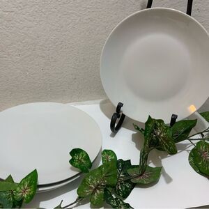 Denmark Tools For Cooks Set Of 4 White Porcelain Dinner Plates 10 3/4" B1